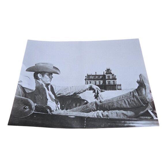 James Dean on the set of "Giant" - Ludlow Collection Black & White Print 2023 - Picture 1 of 5